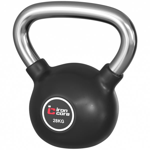 Стальная обрезиненная гиря IRON CORE 28 кг IC1009-28kg