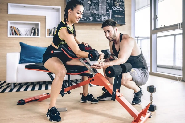 Комплект обрезиненных октагональных гантелей 5 пар от 10 до 20 кг UFC Octagon Dumbbell