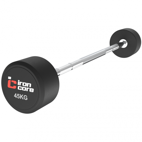 Набор прямых фиксированных обрезиненных штанг IRON CORE Standard 5 штук 35 - 55 кг IC3009G-35-55